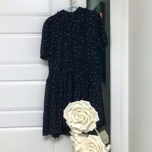 LAST CALL The Kooples Dame De Ceur women’s size 2/M heart patterned dress